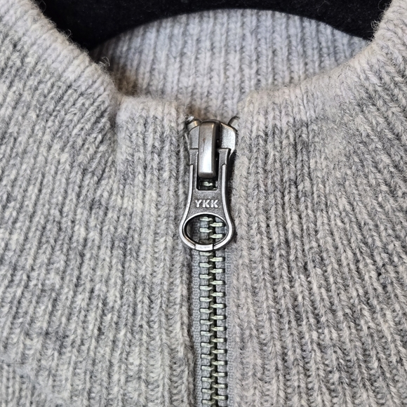 Woolrich Heather Gray Zip-Up Vest 100% Lamb's Wool - Picture 11 of 15